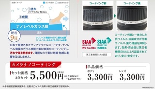 ナノコーティング価格
