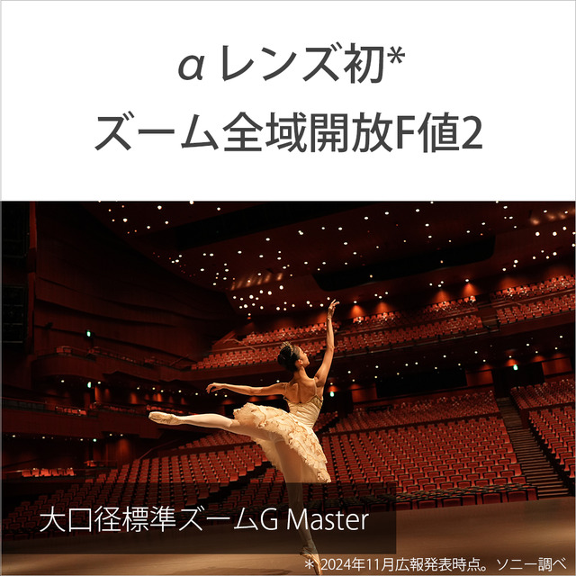 ソニー FE 28-70mm F2 GM [SEL2870GM] ズーム全域開放F値2の大口径標準ズームレンズ