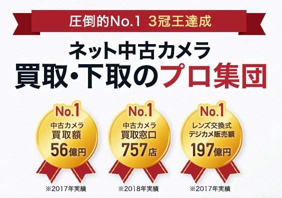 カメラの買取実績NO1!