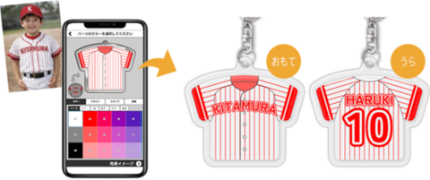 ユニフォームキーホルダーイメージ