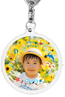 【写真キーホルダー】夏フレームサンプル③