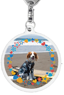 【写真キーホルダー】夏フレームサンプル④