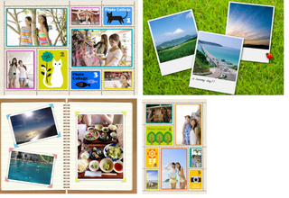 デザインコラージュプリント　旅写真